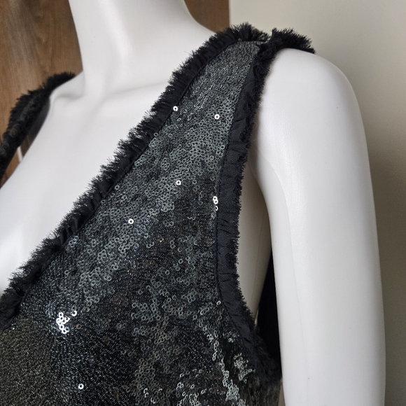 NWT Zara Woman Scoop Back Sequin Tank Top Mini Dress - Picture 10 of 17